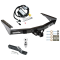 Custom Fit Trailer Hitch Wiring Harness (Plug & Play) 2" Drop Ball-Mount w/ Pin/Clip 2" Chrome Ball Installation Hardware Installation Instructions 75105 118378 23 63845 Draw-Tite Trailer Tow Hitch 01-02 Toyota Tundra without Factory Towabl Trailer Tow Hitch For 01-02 Toyota Tundra without Factory Towable Bumper Complete Package w/ Wiring and 2" Ball