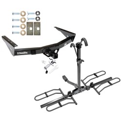 Trailer Tow Hitch For 00-06 Toyota Tundra without Factory Towable Bumper Platform Style 2 Bike Rack w/ Anti Rattle Hitch Lock Trailer Tow Hitch For 00-06 Toyota Tundra without Factory Towable Bumper Platform Style 2 Bike Rack w/ Anti Rattle Hitch Lock