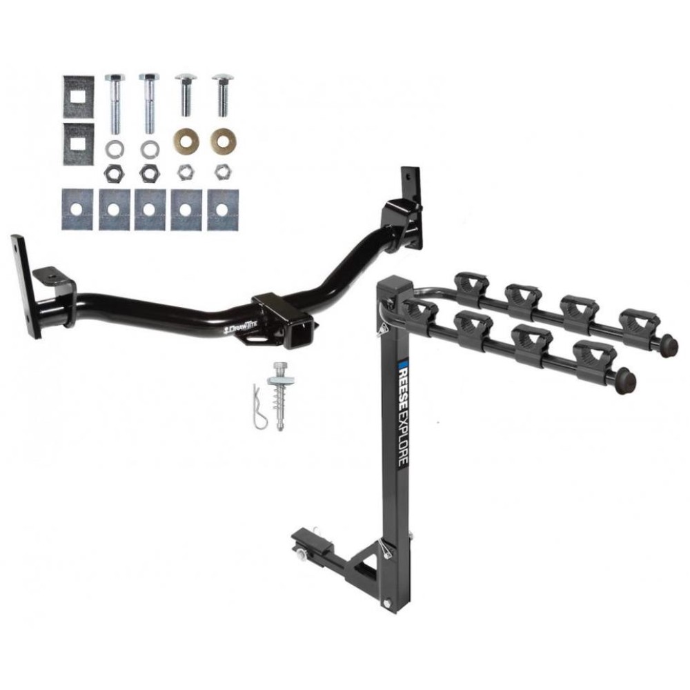 Custom Fit Trailer Hitch 4 Bike Carrier Installation Hardware Installation Instructions 75112 1393100G Draw-Tite Trailer Tow Hitch 4 Bike Rack 01-05 Explorer Sport Trac tilt away adult or child arms fold down carrier 01 02 03 04 05 2001 2002 2003 2004 20 Trailer Tow Hitch w/ 4 Bike Rack For 01-05 Ford Explorer Sport Trac tilt away adult or child arms fold down carrier