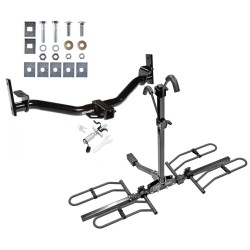 Trailer Tow Hitch For 01-05 Ford Explorer Sport Trac Platform Style 2 Bike Rack w/ Anti Rattle Hitch Lock