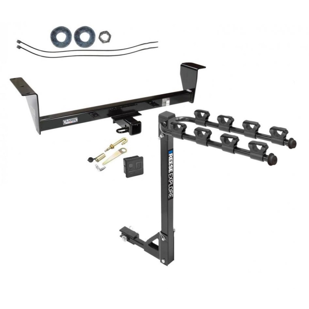 Custom Fit Trailer Hitch 4 Bike Carrier Installation Hardware Installation Instructions 75116 1393100G 63201 7010 Draw-Tite Trailer Tow Hitch 4 Bike Rack 01-06 Mitsubishi Montero Except Sport tilt away adult or child arms fold down carrier Lock and Cover Trailer Tow Hitch w/ 4 Bike Rack For 01-06 Mitsubishi Montero Except Sport tilt away adult or child arms fold down carrier w/ Lock and Cover