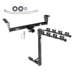 Custom Fit Trailer Hitch 4 Bike Carrier Installation Hardware Installation Instructions 75116 1393100G Draw-Tite Trailer Tow Hitch 4 Bike Rack 01-06 Mitsubishi Montero Except Sport tilt away adult or child arms fold down carrier 01 02 03 04 05 06 2001 20 Trailer Tow Hitch w/ 4 Bike Rack For 01-06 Mitsubishi Montero Except Sport tilt away adult or child arms fold down carrier