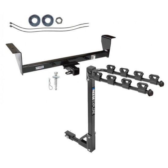 Custom Fit Trailer Hitch 4 Bike Carrier Installation Hardware Installation Instructions 75116 1393100G Draw-Tite Trailer Tow Hitch 4 Bike Rack 01-06 Mitsubishi Montero Except Sport tilt away adult or child arms fold down carrier 01 02 03 04 05 06 2001 20 Trailer Tow Hitch w/ 4 Bike Rack For 01-06 Mitsubishi Montero Except Sport tilt away adult or child arms fold down carrier