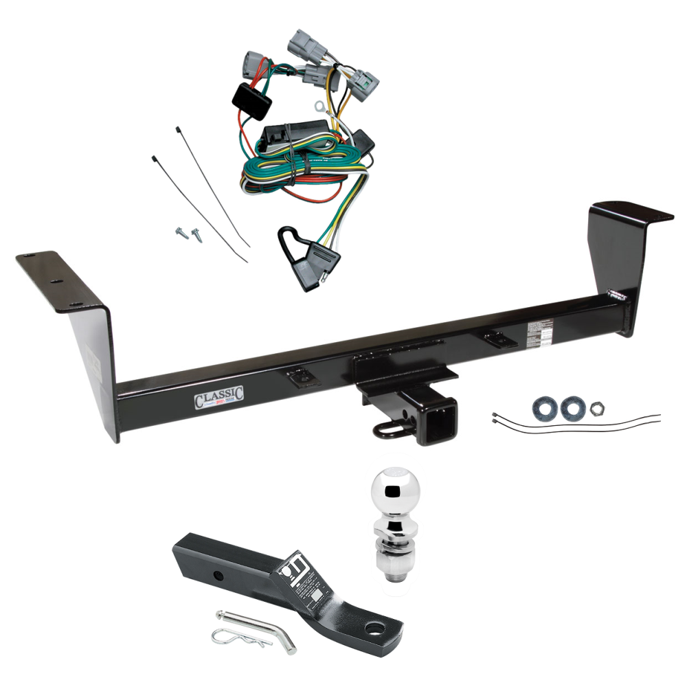 Custom Fit Trailer Hitch Wiring Harness (Plug & Play) 2" Drop Ball-Mount w/ Pin/Clip 2" Chrome Ball Installation Hardware Installation Instructions 75116 118380 23 63845 Draw-Tite Trailer Tow Hitch 01-06 Mitsubishi Montero Except Sport Comp Trailer Tow Hitch For 01-06 Mitsubishi Montero Except Sport Complete Package w/ Wiring and 2" Ball