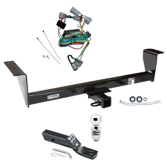 Custom Fit Trailer Hitch Wiring Harness (Plug & Play) 2" Drop Ball-Mount w/ Pin/Clip 2" Chrome Ball Installation Hardware Installation Instructions 75116 118380 23 63845 Draw-Tite Trailer Tow Hitch 01-06 Mitsubishi Montero Except Sport Comp Trailer Tow Hitch For 01-06 Mitsubishi Montero Except Sport Complete Package w/ Wiring and 2" Ball