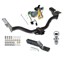 Trailer Tow Hitch For 01-03 Ford Escape Mazda Tribute Complete Package w/ Wiring and 1-7/8" Ball