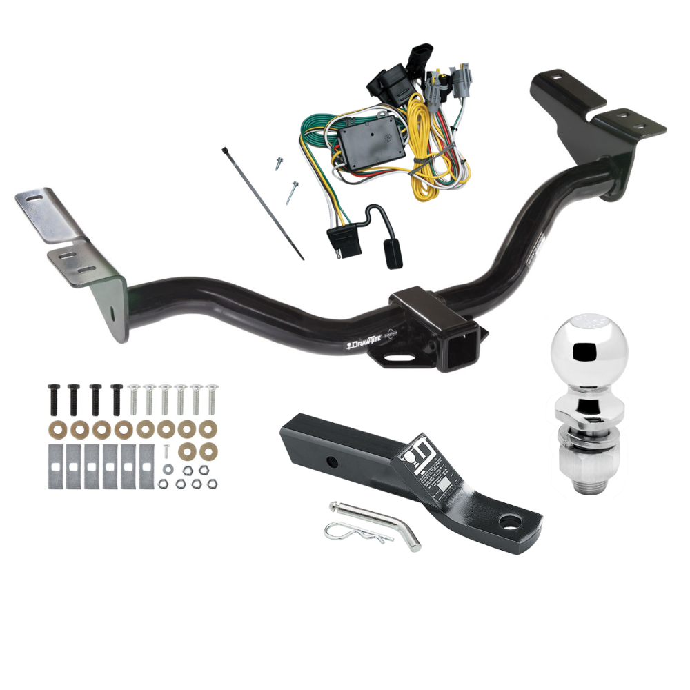 Trailer Tow Hitch For 01-03 Ford Escape Mazda Tribute Complete Package w/ Wiring and 2" Ball
