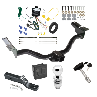 Custom Fit Trailer Hitch Wiring Harness (Requires Splicing) 2" Drop Ball-Mount w/ Pin/Clip 2" Chrome Ball Security Lock Pin Rubber Hitch Plug Cover Installation Hardware Installation Instructions 75118 119148 23 63845 580407 7010 Draw-Tite Trail Trailer Tow Hitch For 2004 Ford Escape Mazda Tribute Deluxe Package Wiring 2" Ball and Lock