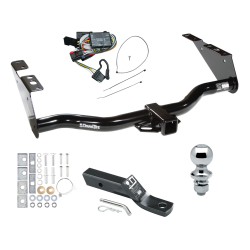 Trailer Tow Hitch For 96-00 Chrysler Town Country Dodge Grand Caravan PKG w/ Wiring and 1-7/8" Ball Trailer Tow Hitch For 96-00 Chrysler Town Country Dodge Grand Caravan PKG w/ Wiring and 1-7/8" Ball