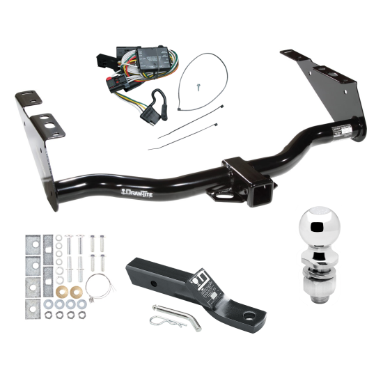 Trailer Tow Hitch For 96-00 Chrysler Town Country Dodge Grand Caravan PKG w/ Wiring and 2" Ball