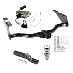 Custom Fit Trailer Hitch Wiring Harness (Plug & Play) 2" Drop Ball-Mount w/ Pin/Clip 1-7/8" Chrome Ball Installation Hardware Installation Instructions 75119 118376 23 63816 Draw-Tite Trailer Tow Hitch 01-03 Chrysler Town Country Voyager Do Trailer Tow Hitch For 01-03 Chrysler Town Country Voyager Dodge Grand Caravan PKG w/ Wiring and 1-7/8" Ball