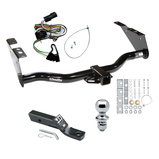 Custom Fit Trailer Hitch Wiring Harness (Plug & Play) 2" Drop Ball-Mount w/ Pin/Clip 1-7/8" Chrome Ball Installation Hardware Installation Instructions 75119 118376 23 63816 Draw-Tite Trailer Tow Hitch 01-03 Chrysler Town Country Voyager Do Trailer Tow Hitch For 01-03 Chrysler Town Country Voyager Dodge Grand Caravan PKG w/ Wiring and 1-7/8" Ball
