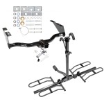 Custom Fit Trailer Hitch 2 Bike Carrier Rail Rack Anti Rattle Device w/ 2 Keys Installation Hardware Installation Instructions 75119 63134 63100 Draw-Tite Trailer Tow Hitch 96-07 Dodge Grand Caravan Chrysler Town & Country Platform Style 2 Bike Rack Trailer Tow Hitch For 96-07 Dodge Grand Caravan Chrysler Town & Country Platform Style 2 Bike Rack w/ Anti Rattle Hitch Lock