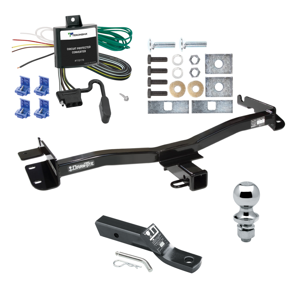 Custom Fit Trailer Hitch Wiring Harness (Requires Splicing) 2" Drop Ball-Mount w/ Pin/Clip 1-7/8" Chrome Ball Installation Hardware Installation Instructions 75120 119178 23 63816 Draw-Tite Trailer Tow Hitch 98-03 Toyota Sienna Complete Package Trailer Tow Hitch For 98-03 Toyota Sienna Complete Package w/ Wiring and 1-7/8" Ball