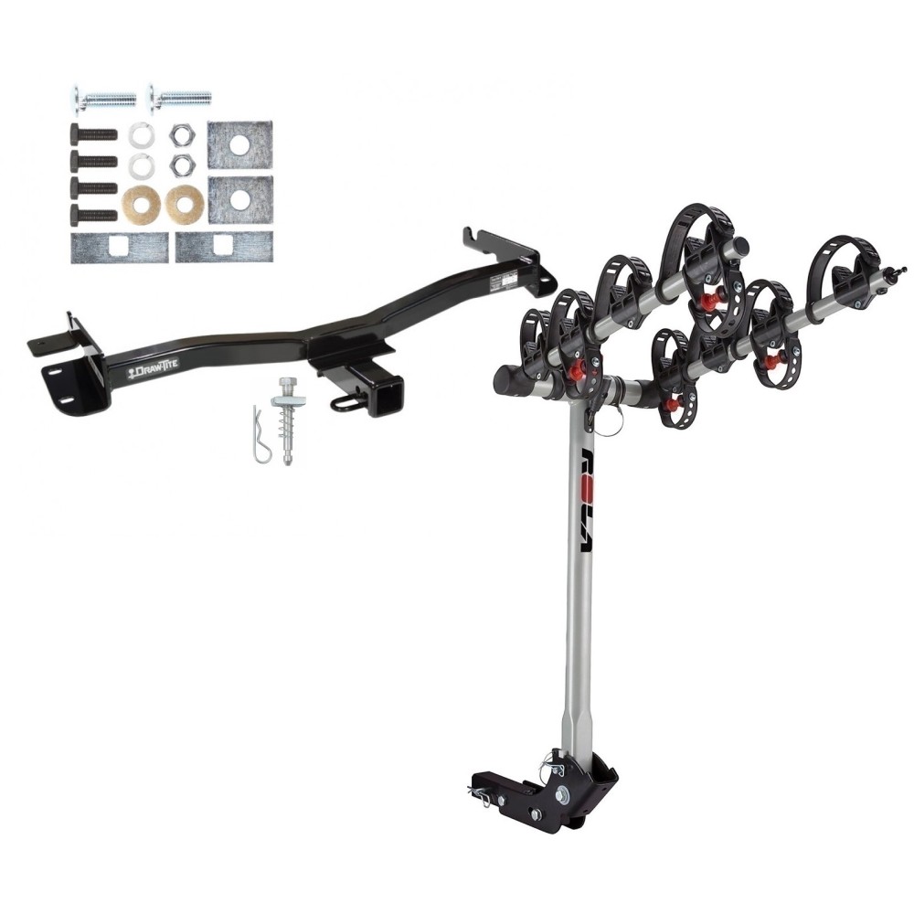 Custom Fit Trailer Hitch 4 Bike Carrier Installation Hardware Installation Instructions 75120 59401 Draw-Tite Trailer Tow Hitch 98-03 Toyota Sienna All Styles 4 Bike Carrier Rack 98 99 00 01 02 03 1998 1999 2000 2001 2002 2003 Trailer Tow Hitch For 98-03 Toyota Sienna All Styles w/ 4 Bike Carrier Rack