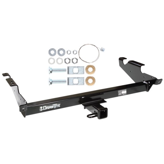 Trailer Tow Hitch For 78-96 Chevy G10 G20 G30 GMC G1500 G2500 G3500 Platform Style 2 Bike Rack w/ Anti Rattle Hitch Lock