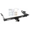Trailer Tow Hitch For 78-96 Chevy G10 G20 G30 GMC G1500 G2500 G3500 Platform Style 2 Bike Rack w/ Anti Rattle Hitch Lock