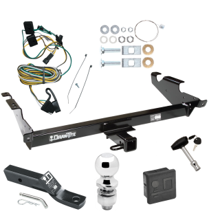 Trailer Tow Hitch For 87-95 Chevy G10 G20 G30 GMC G1500 G2500 G3500 Package Wiring 2" Ball and Lock