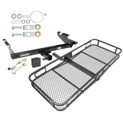 Trailer Tow Hitch For 78-96 Chevy G10 G20 G30 GMC G1500 G2500 G3500 Basket Cargo Carrier Platform Hitch Lock and Cover
