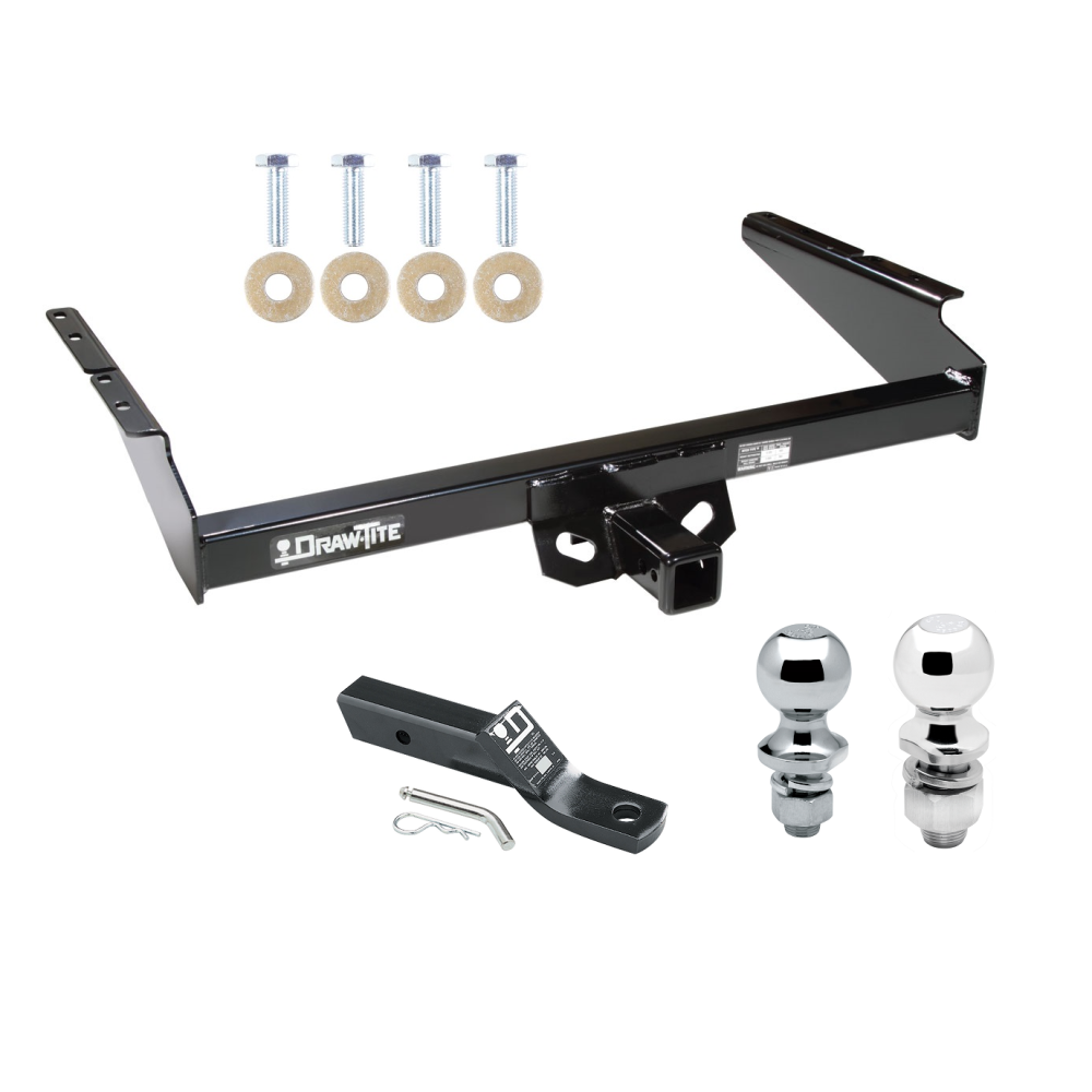 Custom Fit Trailer Hitch 2" Drop Ball-Mount w/ Pin/Clip 1-7/8" and 2" Chrome Ball Installation Hardware Installation Instructions 75122 23 63845 63816 Draw-Tite Trailer Tow Hitch 90-05 Chevy Astro GMC Safari Extended Body Receiver 1-7/8&qu Trailer Tow Hitch For 90-05 Chevy Astro GMC Safari Extended Body Receiver w/ 1-7/8" and 2" Ball