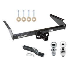 Trailer Tow Hitch For 90-05 Chevy Astro GMC Safari Extended Body Receiver w/ 1-7/8" and 2" Ball
