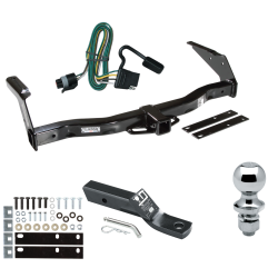 Trailer Tow Hitch For 93-98 Dodge Van B150 B1500 B250 B2500 B350 B3500 Complete Package w/ Wiring and 1-7/8" Ball
