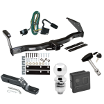 Custom Fit Trailer Hitch Wiring Harness (Plug & Play) 2" Drop Ball-Mount w/ Pin/Clip 2" Chrome Ball Security Lock Pin Rubber Hitch Plug Cover Installation Hardware Installation Instructions 75140 118328 23 63845 580407 7010 Draw-Tite Traile Trailer Tow Hitch For 93-98 Dodge Van B150 B1500 B250 B2500 B350 B3500 Deluxe Package Wiring 2" Ball and Lock