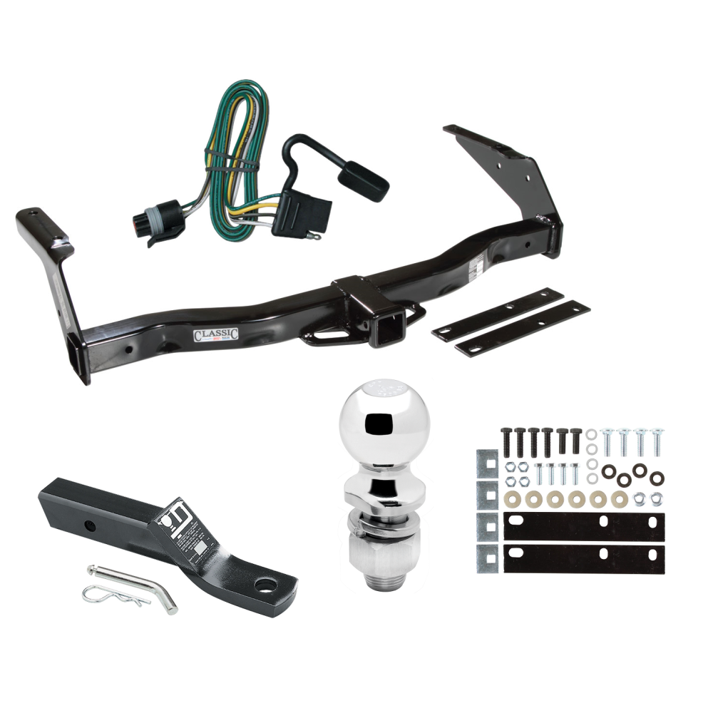 Custom Fit Trailer Hitch Wiring Harness (Plug & Play) 2" Drop Ball-Mount w/ Pin/Clip 2" Chrome Ball Installation Hardware Installation Instructions 75140 118328 23 63845 Draw-Tite Trailer Tow Hitch 93-98 Dodge Van B150 B1500 B250 B2500 B350 Trailer Tow Hitch For 93-98 Dodge Van B150 B1500 B250 B2500 B350 B3500 Complete Package w/ Wiring and 2" Ball