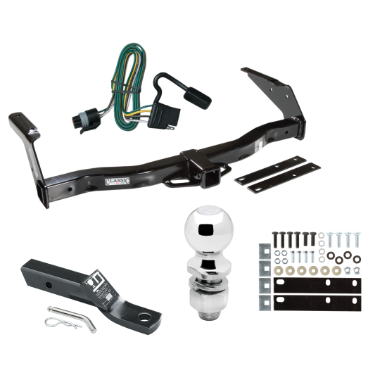 Custom Fit Trailer Hitch Wiring Harness (Plug & Play) 2" Drop Ball-Mount w/ Pin/Clip 2" Chrome Ball Installation Hardware Installation Instructions 75140 118328 23 63845 Draw-Tite Trailer Tow Hitch 93-98 Dodge Van B150 B1500 B250 B2500 B350 Trailer Tow Hitch For 93-98 Dodge Van B150 B1500 B250 B2500 B350 B3500 Complete Package w/ Wiring and 2" Ball