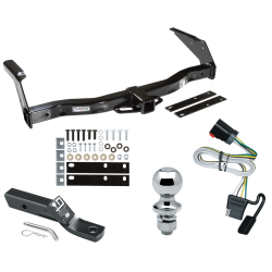 Trailer Tow Hitch For 99-00 Dodge Van Ram 1500 2500 3500 Complete Package w/ Wiring and 1-7/8" Ball