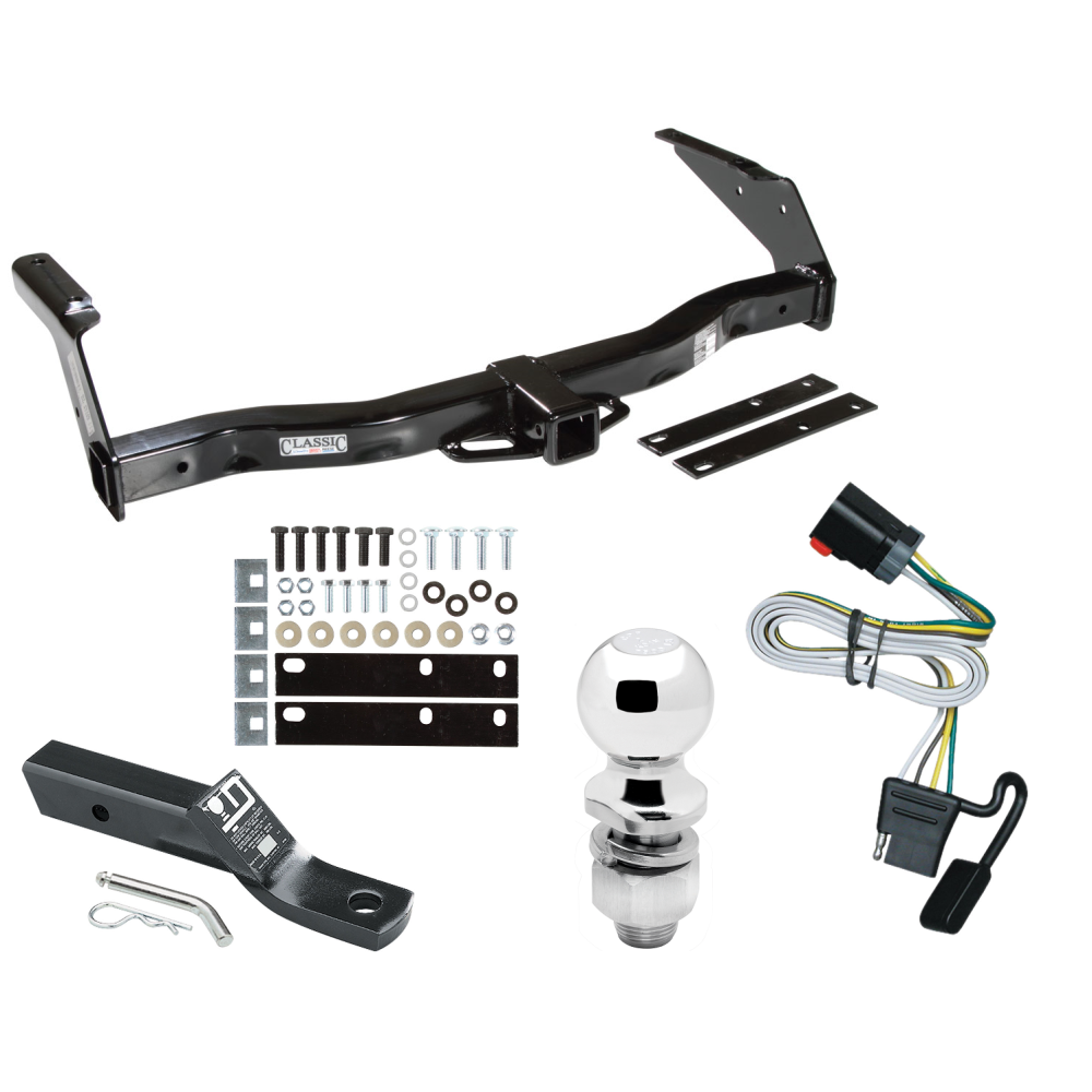 Custom Fit Trailer Hitch Wiring Harness (Plug & Play) 2" Drop Ball-Mount w/ Pin/Clip 2" Chrome Ball Installation Hardware Installation Instructions 75140 118368 23 63845 Draw-Tite Trailer Tow Hitch 99-00 Dodge Van Ram 1500 2500 3500 Complet Trailer Tow Hitch For 99-00 Dodge Van Ram 1500 2500 3500 Complete Package w/ Wiring and 2" Ball