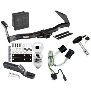 Trailer Tow Hitch For 01-03 Dodge Van Ram 1500 2500 3500 Deluxe Package Wiring 2" Ball and Lock