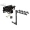 Trailer Tow Hitch w/ 4 Bike Rack For 03-09 Dodge Ram 1500 2500 3500 tilt away adult or child arms fold down carrier w/ Lock and Cover