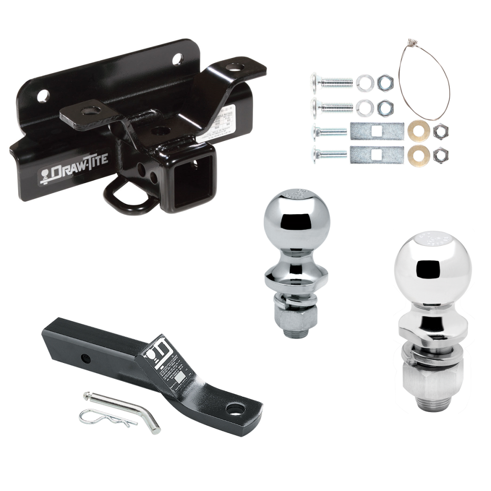 Custom Fit Trailer Hitch 2" Drop Ball-Mount w/ Pin/Clip 1-7/8" and 2" Chrome Ball Installation Hardware Installation Instructions 75151 23 63845 63816 Draw-Tite Trailer Tow Hitch 03-09 Dodge Ram 1500 2500 3500 Receiver 1-7/8" and 2&qu Trailer Tow Hitch For 03-09 Dodge Ram 1500 2500 3500 Receiver w/ 1-7/8" and 2" Ball