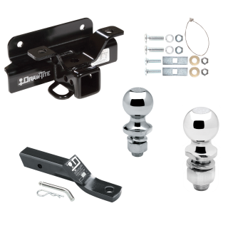 Custom Fit Trailer Hitch 2" Drop Ball-Mount w/ Pin/Clip 1-7/8" and 2" Chrome Ball Installation Hardware Installation Instructions 75151 23 63845 63816 Draw-Tite Trailer Tow Hitch 03-09 Dodge Ram 1500 2500 3500 Receiver 1-7/8" and 2&qu Trailer Tow Hitch For 03-09 Dodge Ram 1500 2500 3500 Receiver w/ 1-7/8" and 2" Ball