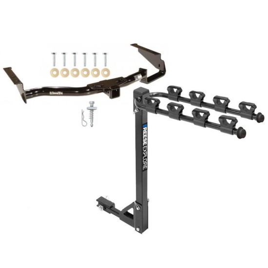 Custom Fit Trailer Hitch 4 Bike Carrier Installation Hardware Installation Instructions 75153 1393100G Draw-Tite Trailer Tow Hitch 4 Bike Rack 04-09 Toyota Highlander Lexus RX 330 RX 350 tilt away adult or child arms fold down carrier 04 05 06 07 08 09 2 Trailer Tow Hitch w/ 4 Bike Rack For 04-09 Toyota Highlander Lexus RX 330 RX 350 tilt away adult or child arms fold down carrier