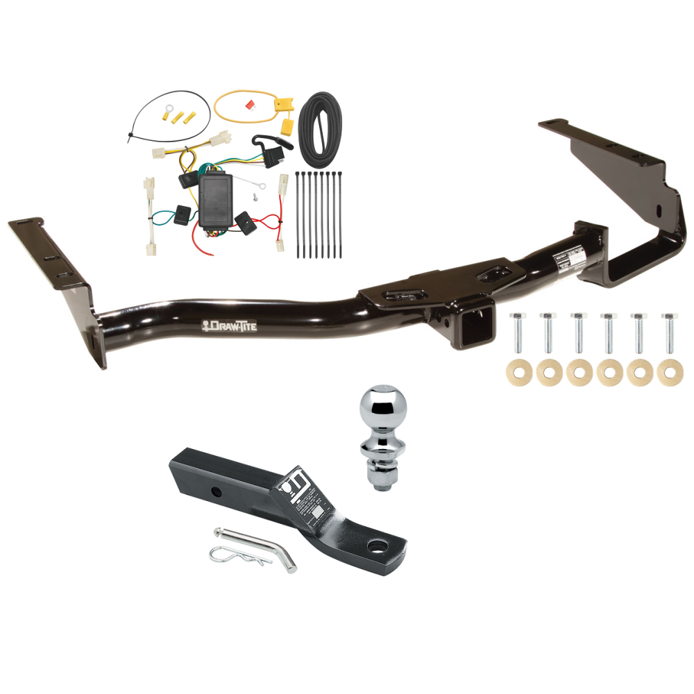 Custom Fit Trailer Hitch Wiring Harness (Plug & Play) 2" Drop Ball-Mount w/ Pin/Clip 1-7/8" Chrome Ball Installation Hardware Installation Instructions 75153 118478 23 63816 Draw-Tite Trailer Tow Hitch 04-06 Lexus RX330 07-09 RX350 Complete Trailer Tow Hitch For 04-06 Lexus RX330 07-09 RX350 Complete Package w/ Wiring and 1-7/8" Ball