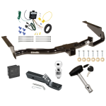 Custom Fit Trailer Hitch Wiring Harness (Requires Splicing) 2" Drop Ball-Mount w/ Pin/Clip 2" Chrome Ball Security Lock Pin Rubber Hitch Plug Cover Installation Hardware Installation Instructions 75153 119148 23 63845 580407 7010 Draw-Tite Trai Trailer Tow Hitch For 06-08 Lexus RX400h Deluxe Package Wiring 2" Ball and Lock