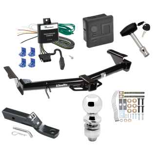 Custom Fit Trailer Hitch Wiring Harness (Requires Splicing) 2" Drop Ball-Mount w/ Pin/Clip 2" Chrome Ball Security Lock Pin Rubber Hitch Plug Cover Installation Hardware Installation Instructions 75155 119178 23 63845 580407 7010 Draw-Tite Trai Trailer Tow Hitch For 03-06 Toyota 4Runner Deluxe Package Wiring 2" Ball and Lock