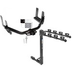 Custom Fit Trailer Hitch 4 Bike Carrier Installation Hardware Installation Instructions 75156 1393100G Draw-Tite Trailer Tow Hitch 4 Bike Rack 04-06 F-150 Lincoln Mark LT tilt away adult or child arms fold down carrier 04 05 06 2004 2005 2006 Trailer Tow Hitch w/ 4 Bike Rack For 04-06 Ford F-150 Lincoln Mark LT tilt away adult or child arms fold down carrier