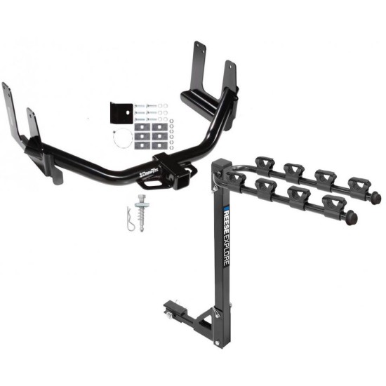 Custom Fit Trailer Hitch 4 Bike Carrier Installation Hardware Installation Instructions 75156 1393100G Draw-Tite Trailer Tow Hitch 4 Bike Rack 04-06 F-150 Lincoln Mark LT tilt away adult or child arms fold down carrier 04 05 06 2004 2005 2006 Trailer Tow Hitch w/ 4 Bike Rack For 04-06 Ford F-150 Lincoln Mark LT tilt away adult or child arms fold down carrier
