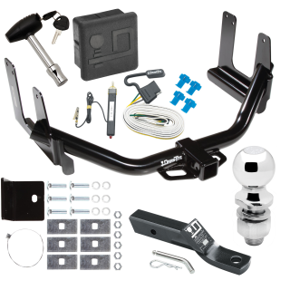 Custom Fit Trailer Hitch Wiring Harness (Requires Splicing) 2" Drop Ball-Mount w/ Pin/Clip 2" Chrome Ball Security Lock Pin Rubber Hitch Plug Cover Installation Hardware Installation Instructions 75156 20252 23 63845 580407 7010 Draw-Tite Trail Trailer Tow Hitch For 04-05 Ford F-150 06 Lincoln Mark LT Deluxe Package Wiring 2" Ball and Lock