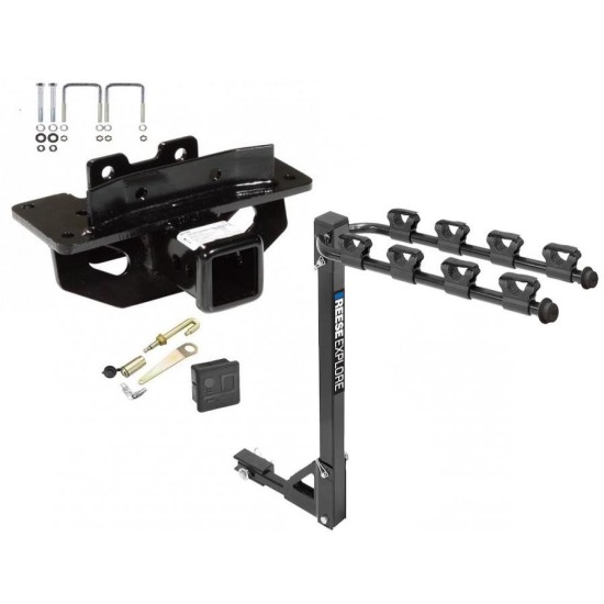 Custom Fit Trailer Hitch 4 Bike Carrier Security J-Pin Rubber Hitch Plug Cover Installation Hardware Installation Instructions 75162 1393100G 63201 7010 Draw-Tite Trailer Tow Hitch 4 Bike Rack 04-09 Chrysler Aspen Dodge Durango tilt away adult or child a Trailer Tow Hitch w/ 4 Bike Rack For 04-09 Chrysler Aspen Dodge Durango tilt away adult or child arms fold down carrier w/ Lock and Cover