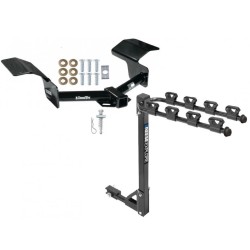 Trailer Tow Hitch w/ 4 Bike Rack For 04-09 Cadillac SRX tilt away adult or child arms fold down carrier Trailer Tow Hitch w/ 4 Bike Rack For 04-09 Cadillac SRX tilt away adult or child arms fold down carrier