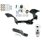 Trailer Tow Hitch For 04-09 Cadillac SRX w/o Sport Package Fascia Complete Package w/ Wiring and 2" Ball