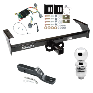 Trailer Tow Hitch For 98-04 Nissan Frontier Complete Package w/ Wiring and 2" Ball