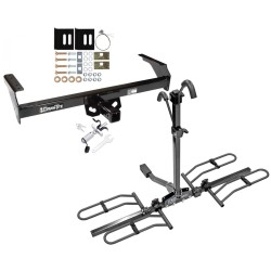Trailer Tow Hitch For 88-04 Nissan Frontier Pickup D21 Platform Style 2 Bike Rack w/ Anti Rattle Hitch Lock