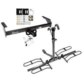 Trailer Tow Hitch For 88-04 Nissan Frontier Pickup D21 Platform Style 2 Bike Rack w/ Anti Rattle Hitch Lock