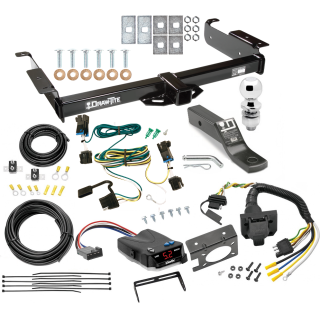 Class 3 Hitch For 03-24 Chevy Express GMC Savana Van w/ Draw-Tite Trailer Brake Control 7-Way RV Wiring Complete System Receiver 2" Tow Ball Class 3 Hitch For 03-24 Chevy Express GMC Savana Van w/ Draw-Tite Trailer Brake Control 7-Way RV Wiring Complete System Receiver 2" Tow Ball