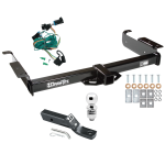 Custom Fit Trailer Hitch Wiring Harness (Plug & Play) 2" Drop Ball-Mount w/ Pin/Clip 2" Chrome Ball Installation Hardware Installation Instructions 75189 118335 23 63845 Draw-Tite Trailer Tow Hitch 96-99 Chevy Express GMC Savana 1500 2500 3 Trailer Tow Hitch For 96-99 Chevy Express GMC Savana 1500 2500 3500 Complete Package w/ Wiring and 2" Ball
